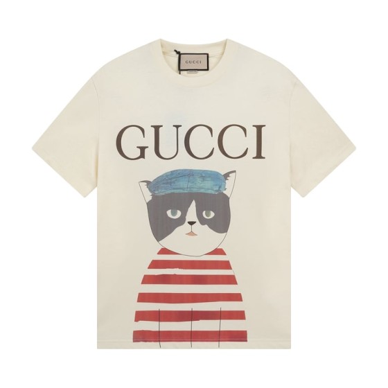 Gucci Early Spring Collection High-Weight Short-Sleeve